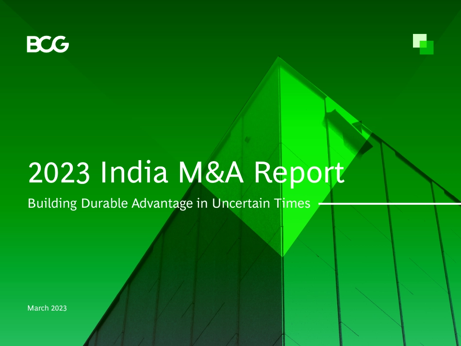 BCG+2023年印度企业并购报告-36页-WN5.pdf_第1页