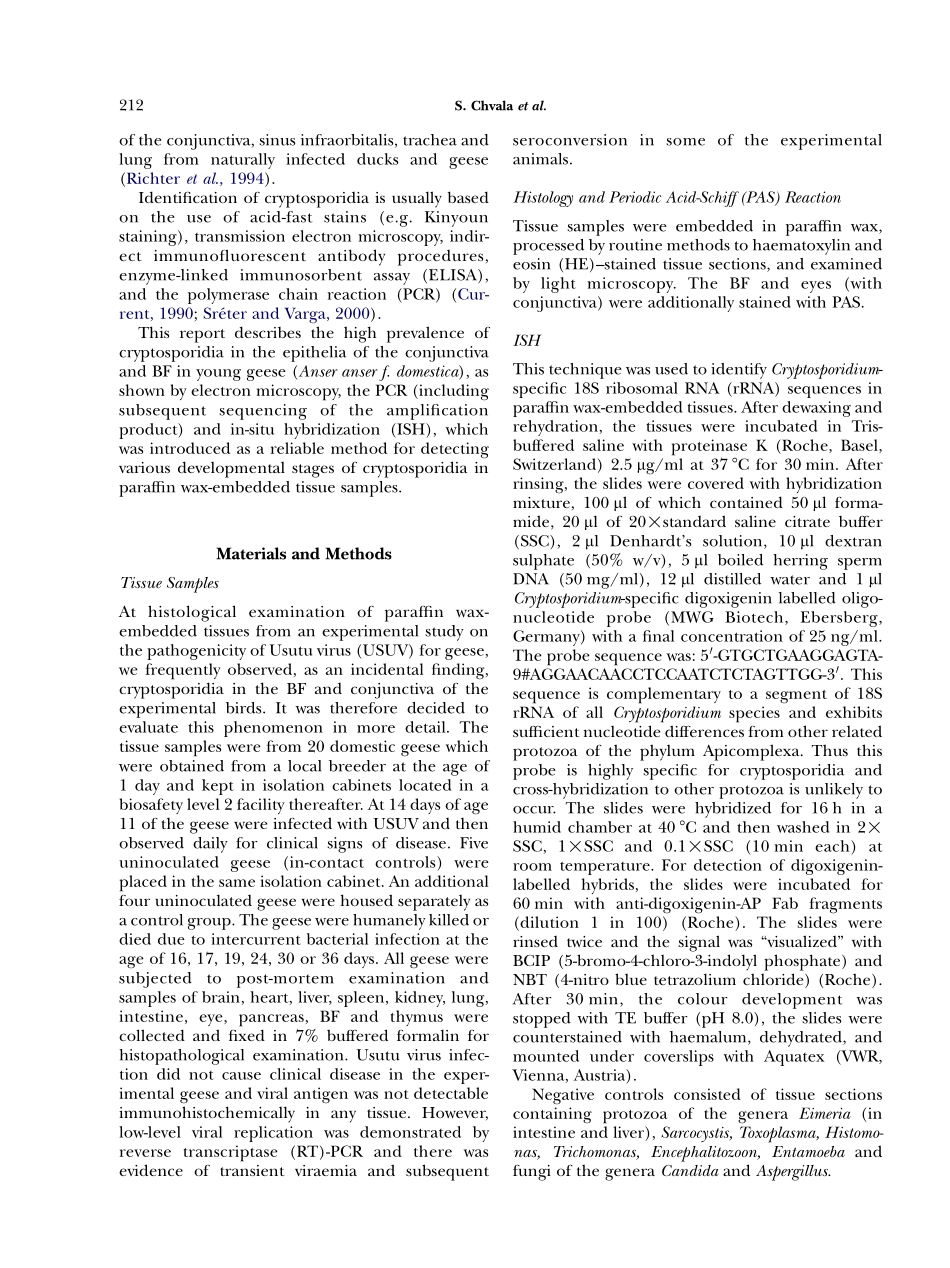 Cryptosporidium Infection in Domestic GeeseDetected by In-situ Hybridization(1).pdf_第2页