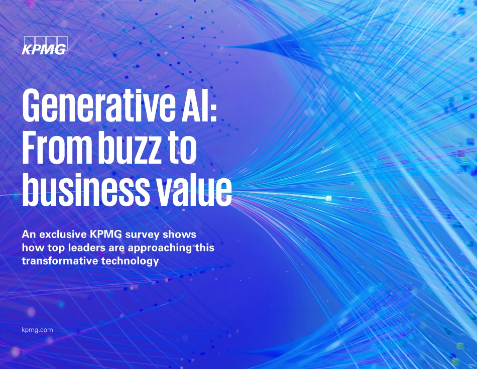 KPMG+生成式人工智能的商业价值-20页-WN9.pdf_第1页