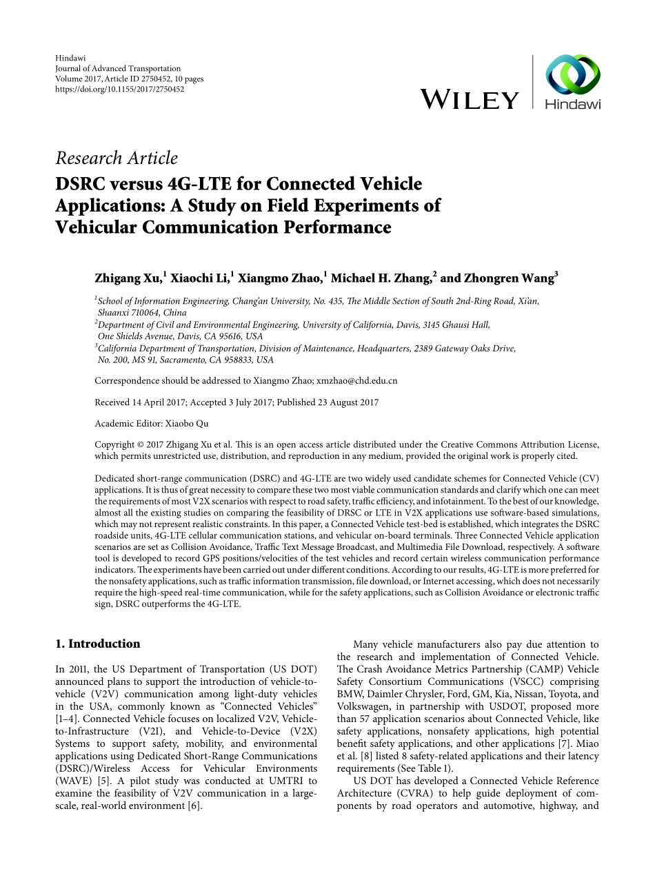 DSRC versus 4G-LTE for Connected Vehicle.pdf_第1页