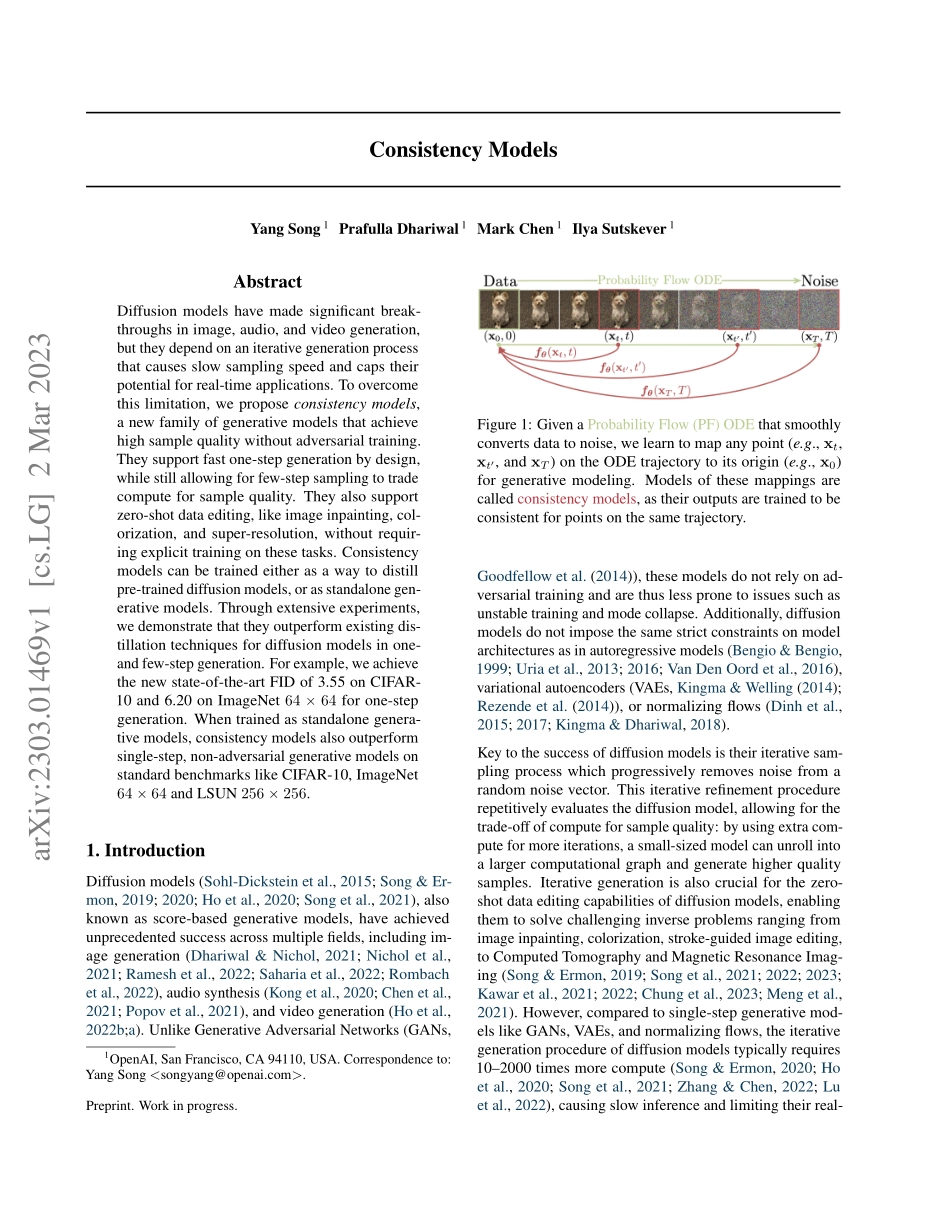 openAI发布最新的ai画图模型Consistency models(一致性模型)论文-41页-WN5.pdf_第1页