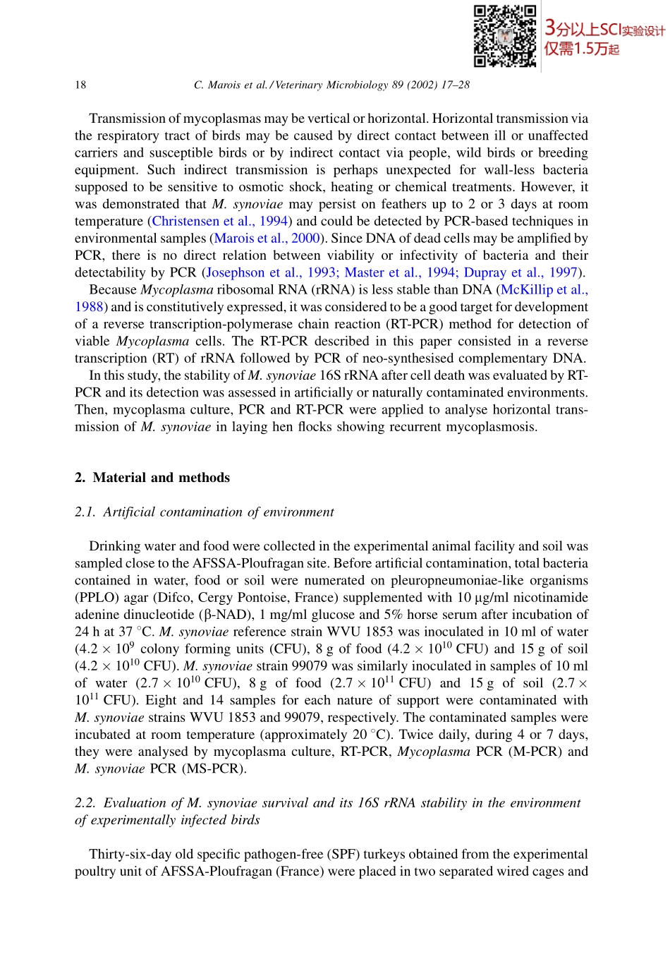A reverse transcription-PCR assay to detect viable Mycoplasma synoviae in poultry(1).pdf_第2页