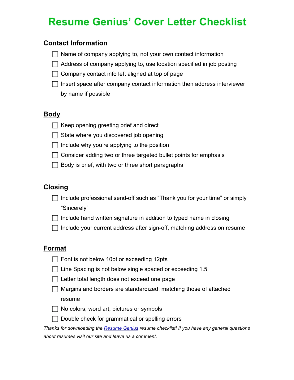 Cover Letter Checklist(1).pdf_第1页