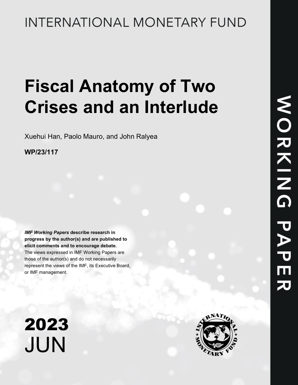IMF-两次危机的财政剖析及其启示（英）-2023-WN6.pdf_第1页