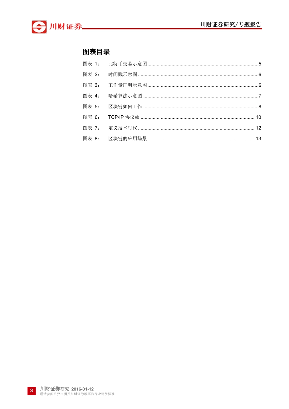 20160112-川财证券-区块链技术调研报告之一：具有颠覆所有行业的可能性.pdf_第3页