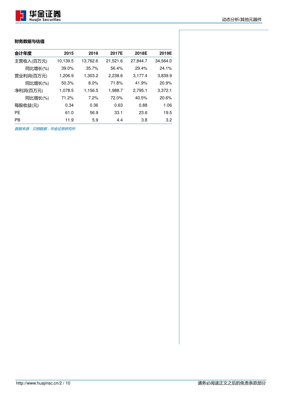 20170829-华金证券-立讯精密-002475.SZ-新产品投放推动中期业绩大幅增长.pdf_第2页
