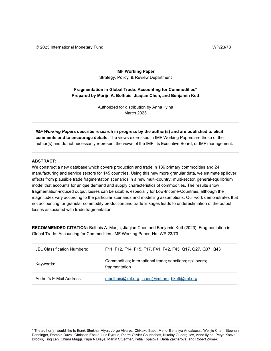 IMF-全球贸易的碎片化：商品核算（英）-2023-WN5.pdf_第3页
