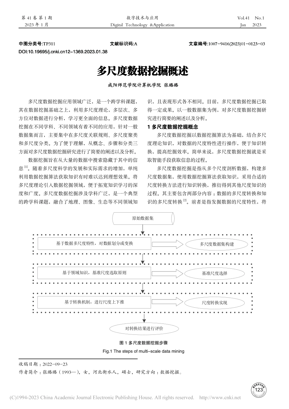 多尺度数据挖掘概述_张璐璐.pdf_第1页