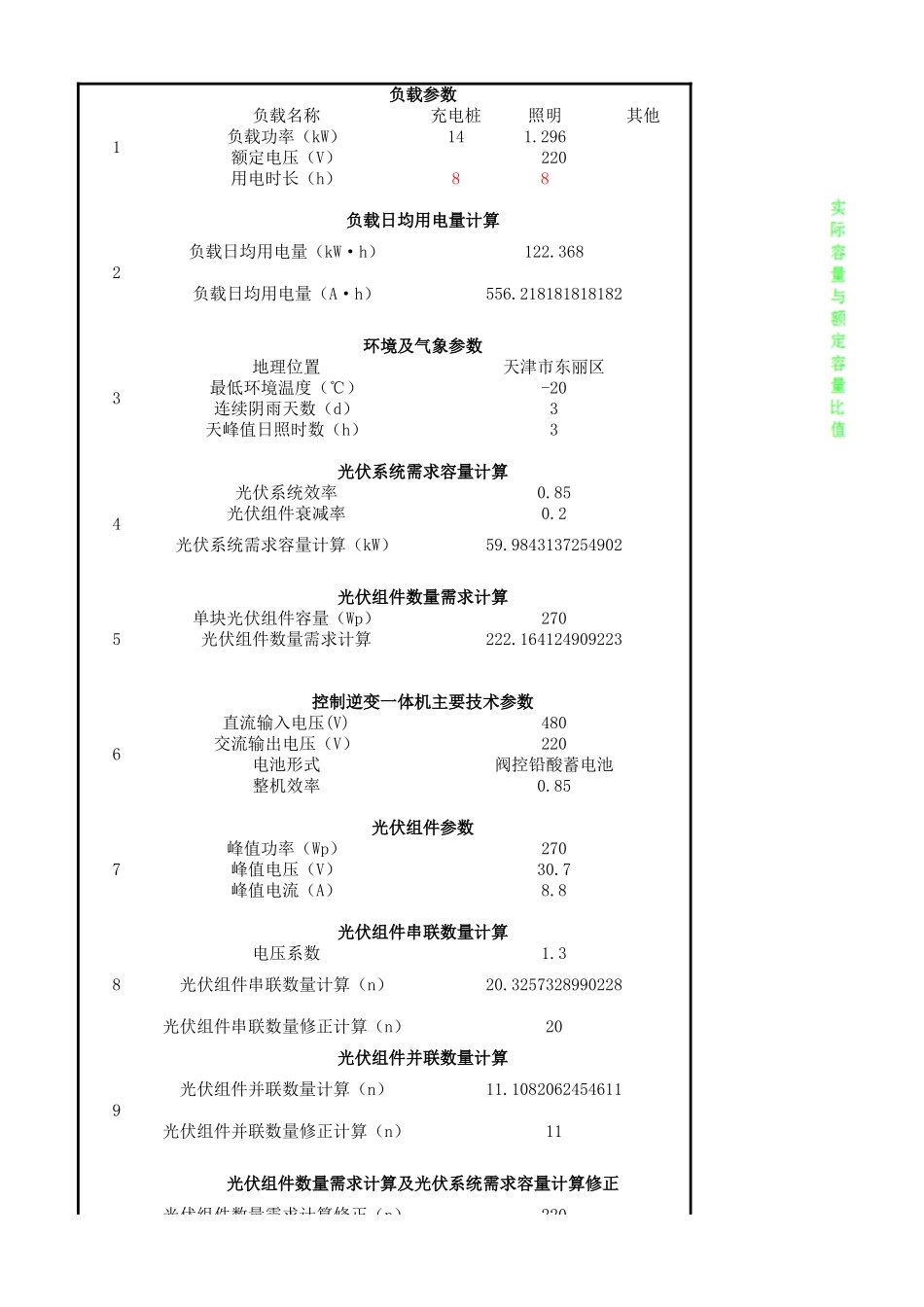 离网系统蓄电池容量计算.xlsx_第1页