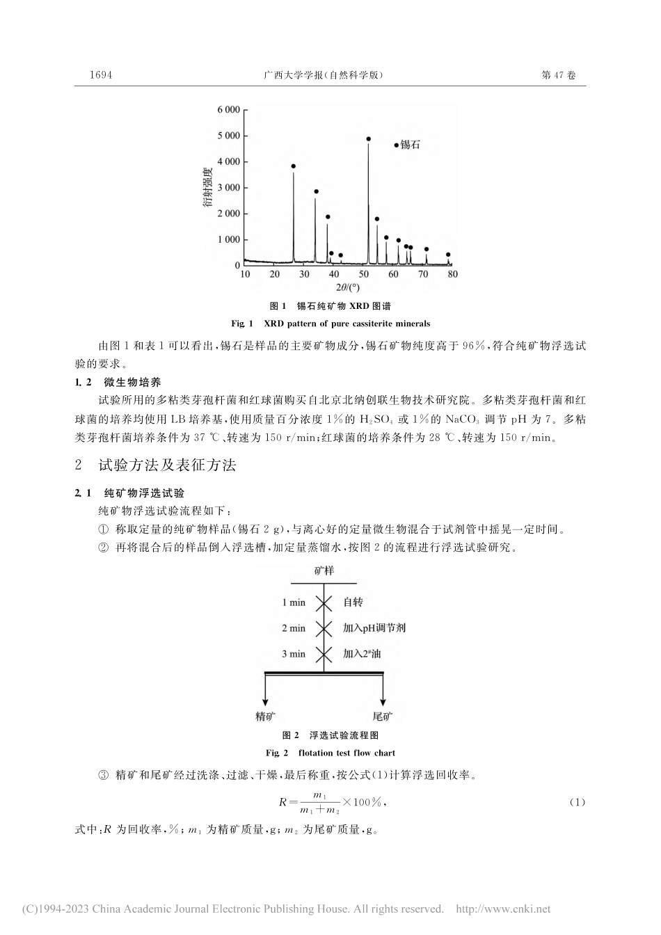 多粘类芽孢杆菌和红球菌对微细粒锡石可浮性影响研究_苏秀娟.pdf_第3页