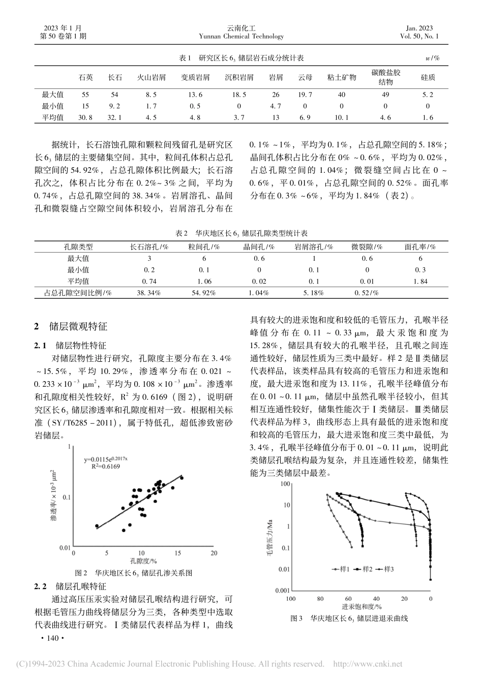 鄂尔多斯盆地华庆地区长6_3致密砂岩储层微观特征研究_何子琼.pdf_第2页