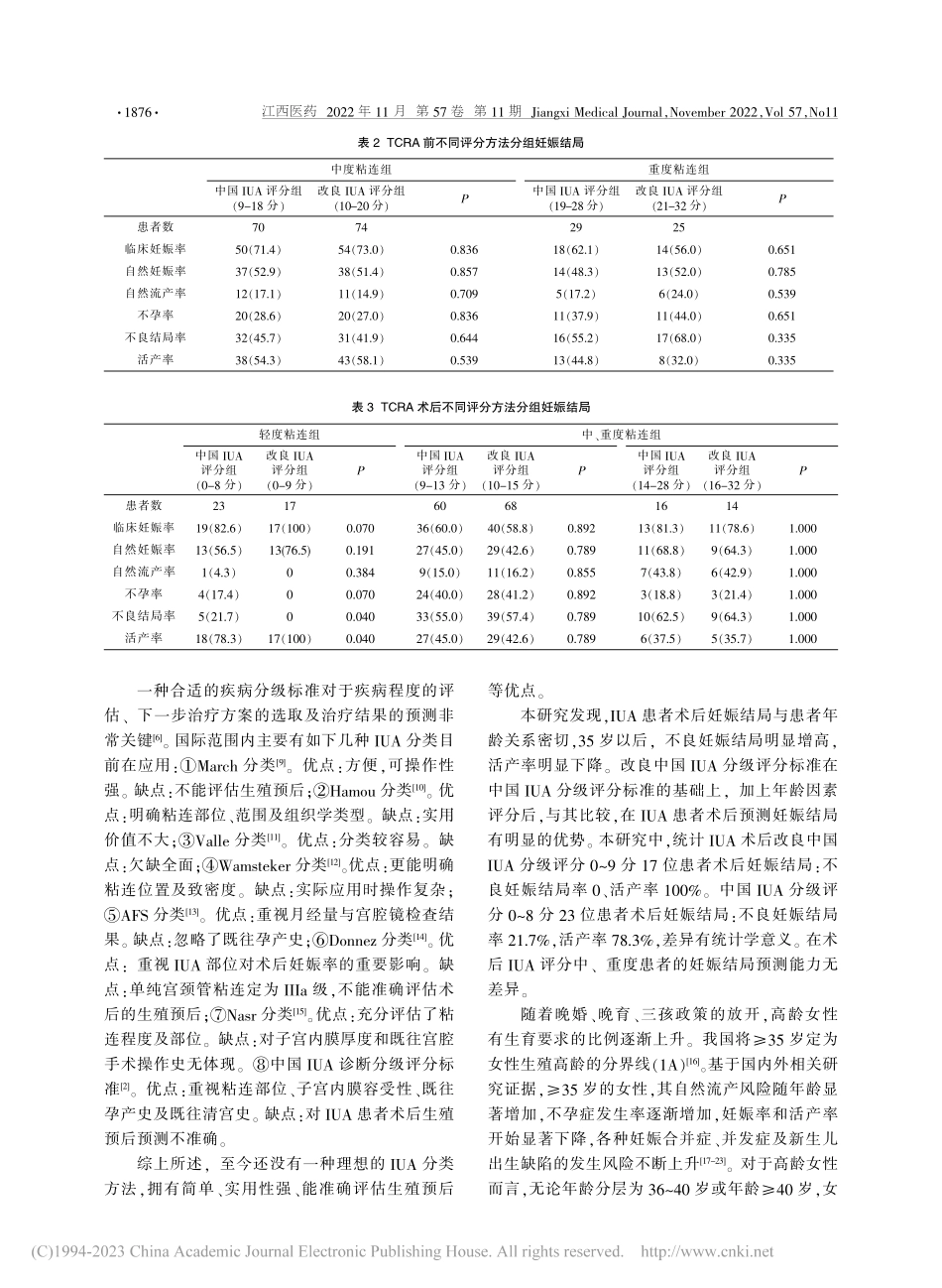 改良中国IUA分级评分与妊娠结局相关性分析_袁琼.pdf_第3页