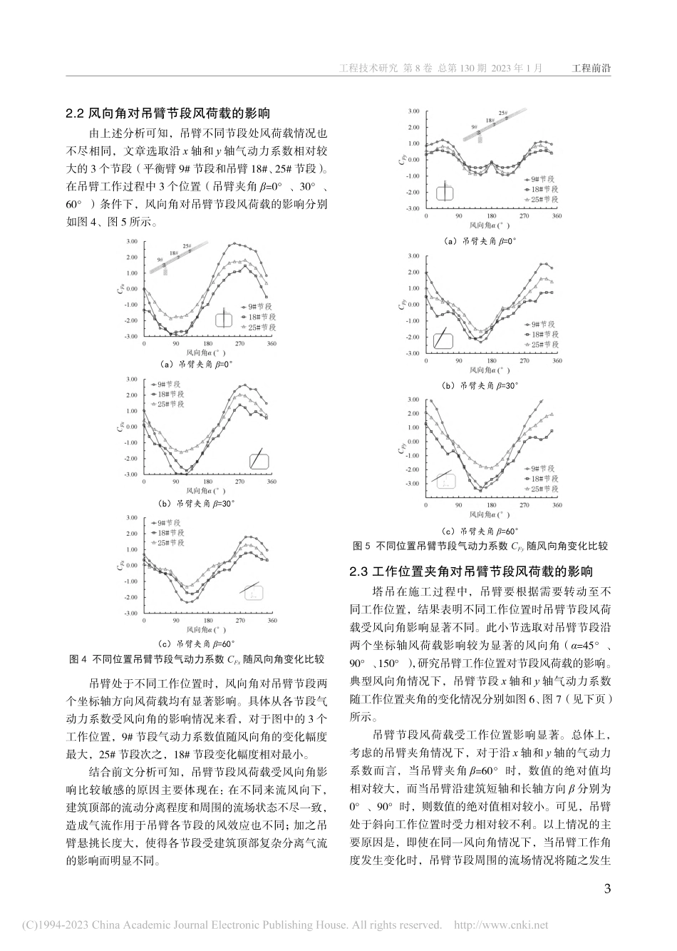 高层建筑塔式起重机施工过程中吊臂风荷载数值模拟研究_崔利鹏.pdf_第3页