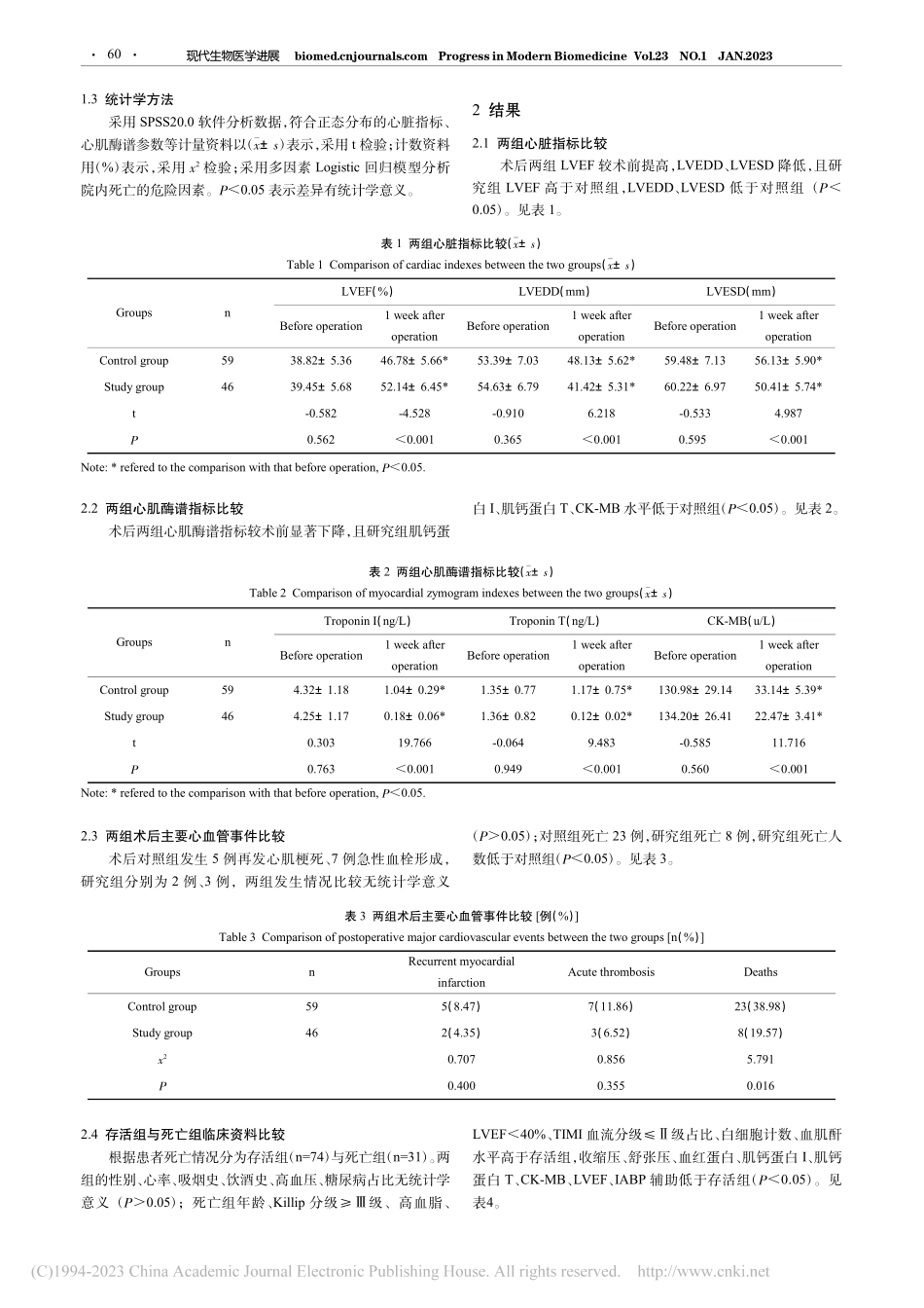 主动脉内球囊反搏术对行经皮...术后院内死亡的危险因素分析_周陈琛.pdf_第3页