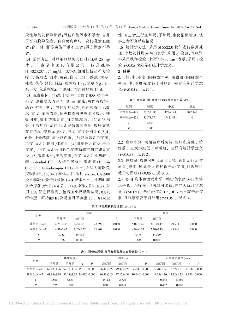 中西药结合治疗肾虚血瘀型卵巢过度刺激综合征_易迎春.pdf_第2页