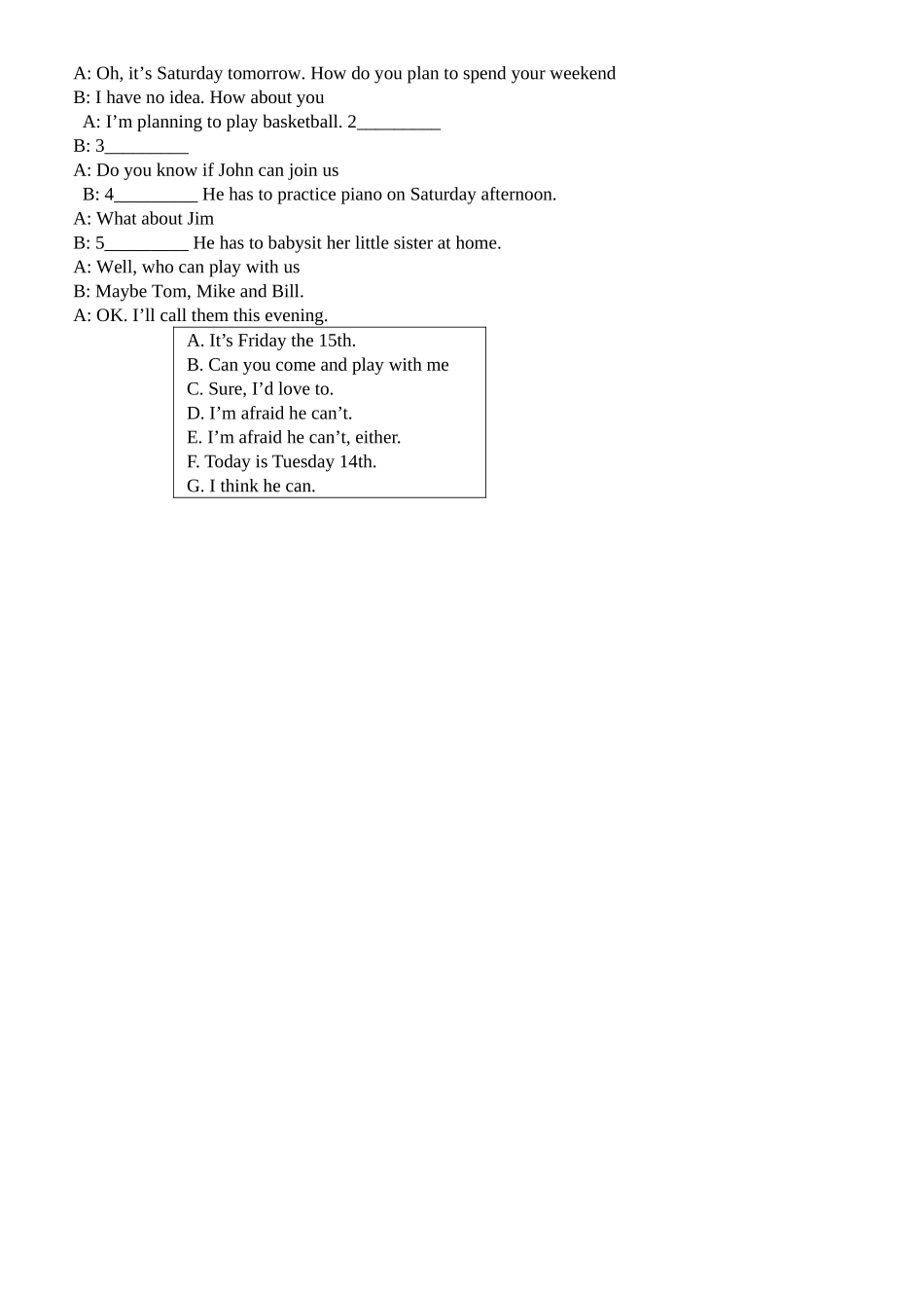 2023年五年级下册Unit6Seeyouattheparty知识点及练习题2.docx_第3页