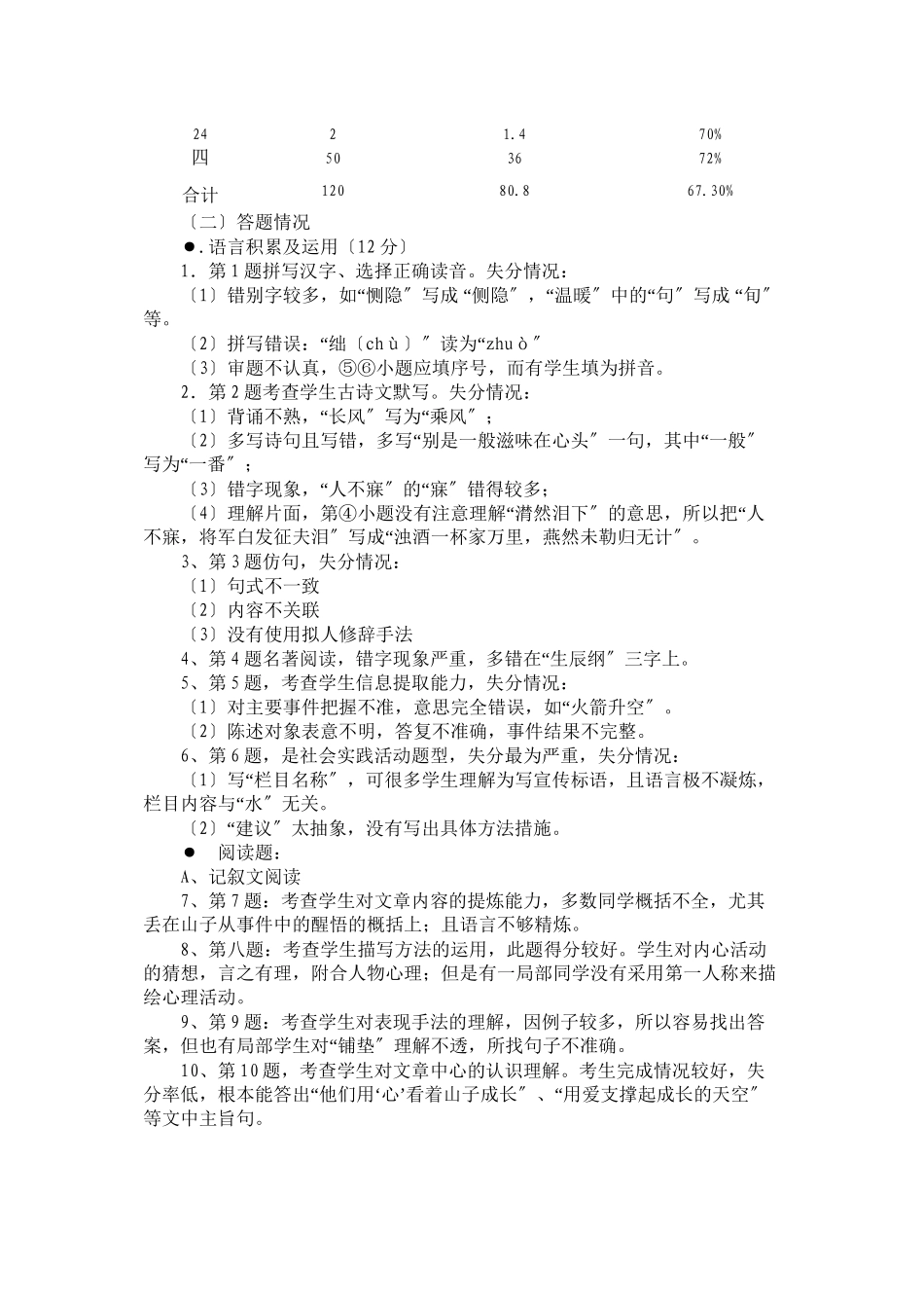2023年十堰市中考语文试题分析初中语文.docx_第3页