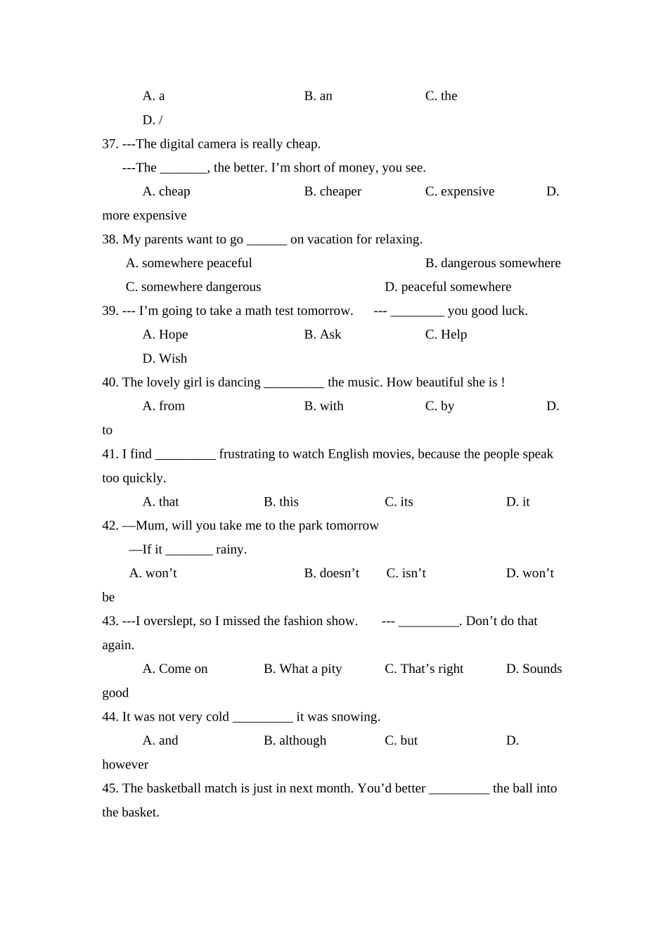 2023年吉林省第考二模试卷初中英语.docx_第3页