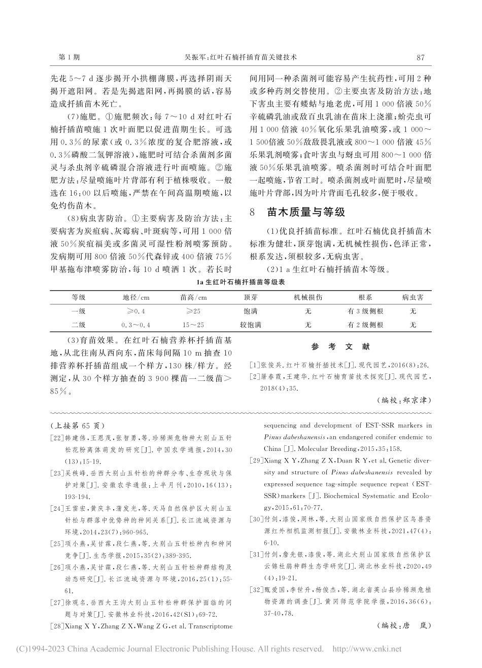 红叶石楠扦插育苗关键技术_吴振军.pdf_第3页
