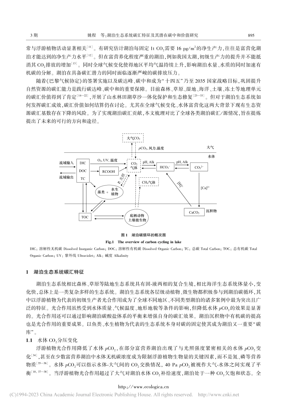 湖泊生态系统碳汇特征及其潜在碳中和价值研究_姚程.pdf_第3页