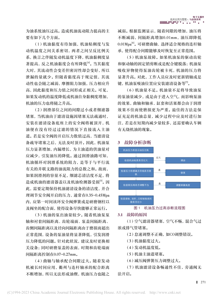 机油压力过高故障的分析与诊断_刘波.pdf_第2页