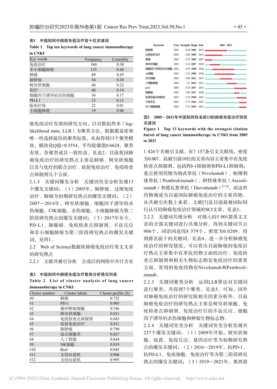 基于CiteSpace的肺癌免疫治疗研究的可视化分析_杨淑燕.pdf_第3页
