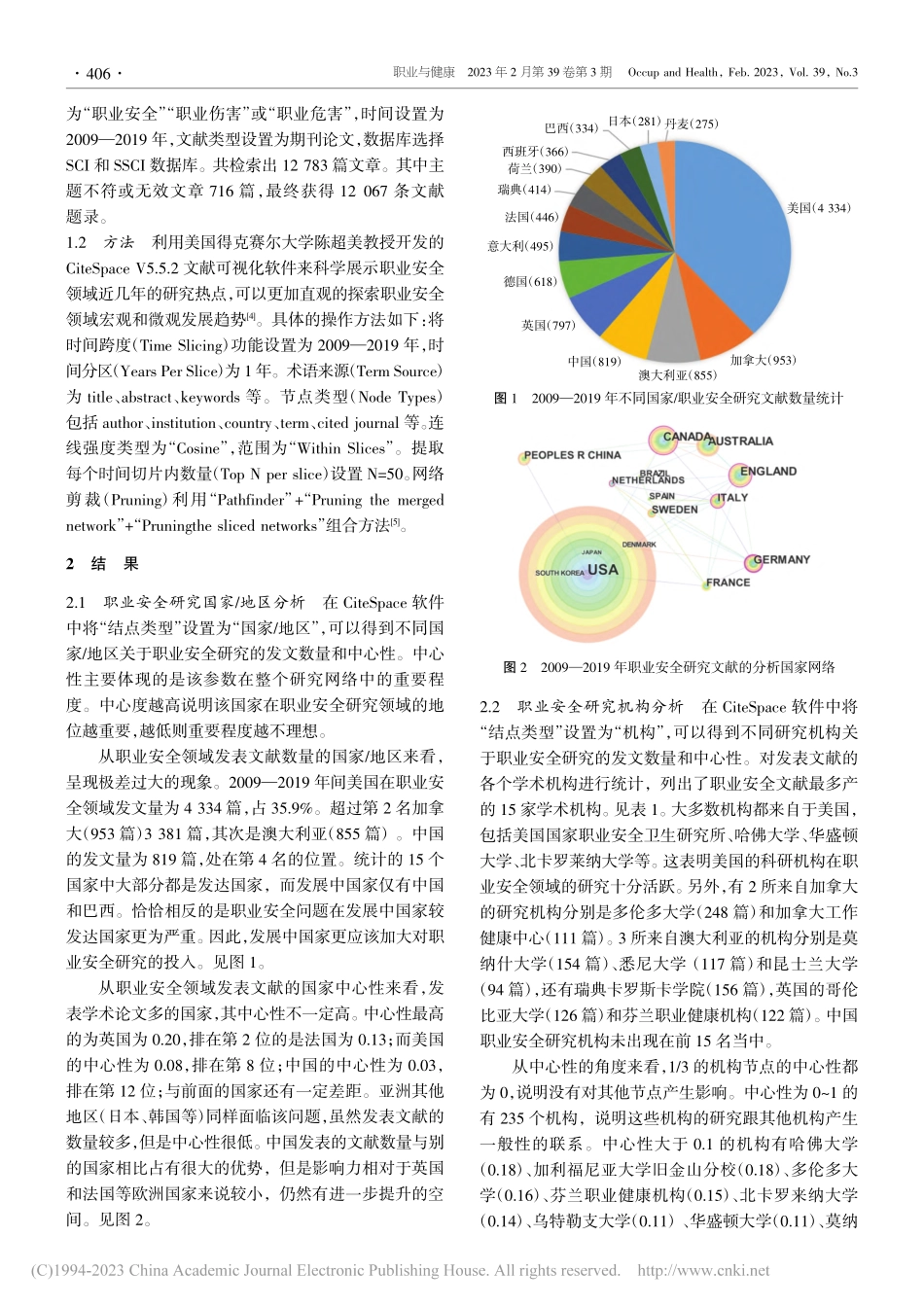 基于CiteSpace的职...安全领域研究趋势可视化分析_乔万冠.pdf_第2页