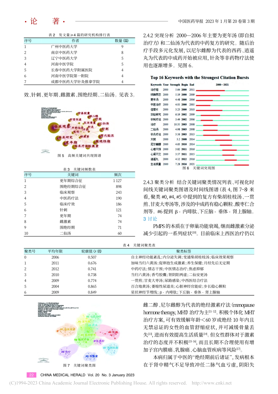 基于CiteSpace的中...围绝经期综合征的可视化分析_王天琳.pdf_第3页