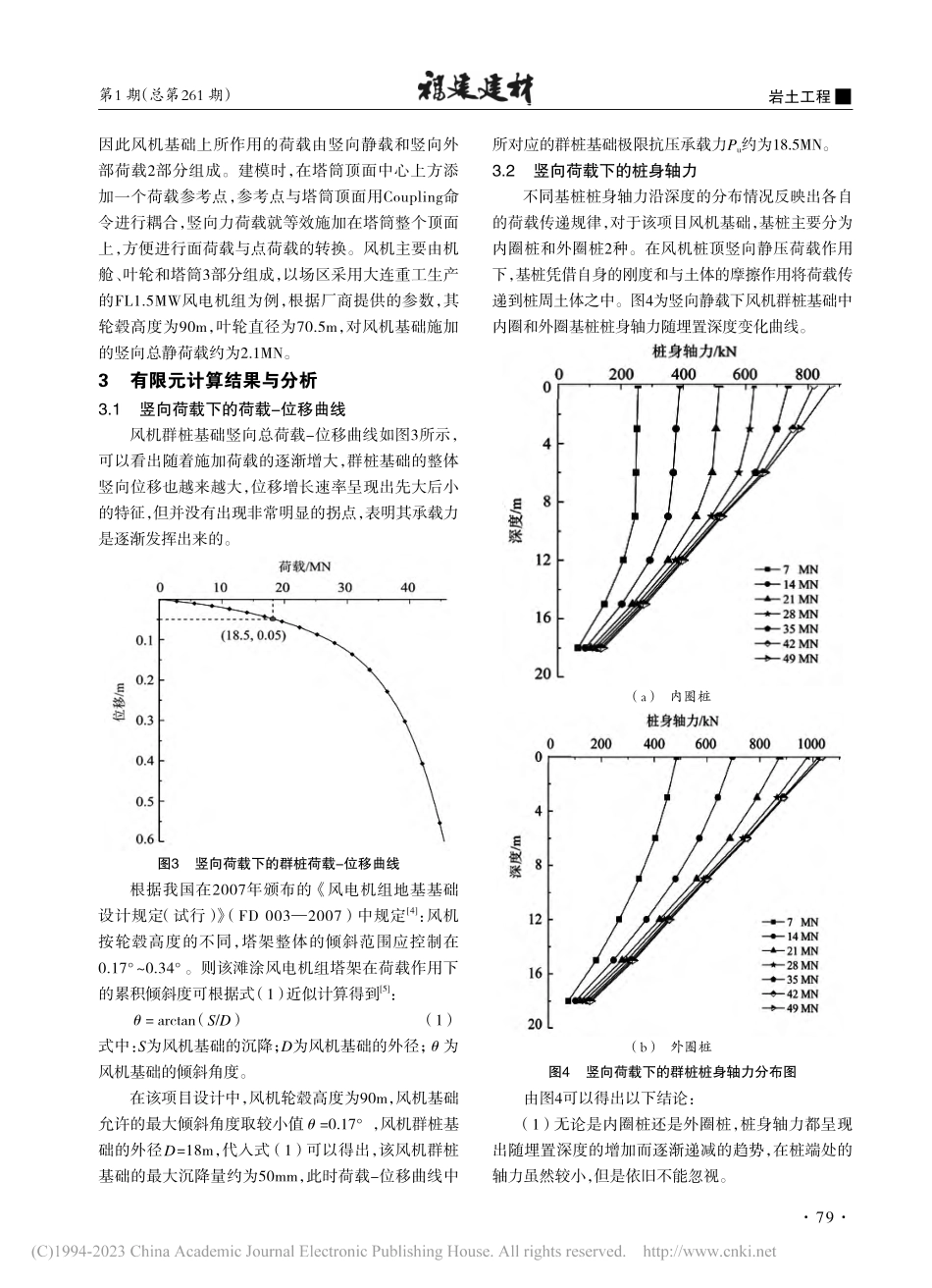 基于ABAQUS的某滩涂风...低承台群桩基础承载特性研究_徐盼龙.pdf_第3页
