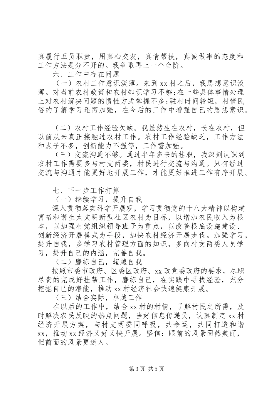 2023年5月挂职干部述职报告.docx_第3页