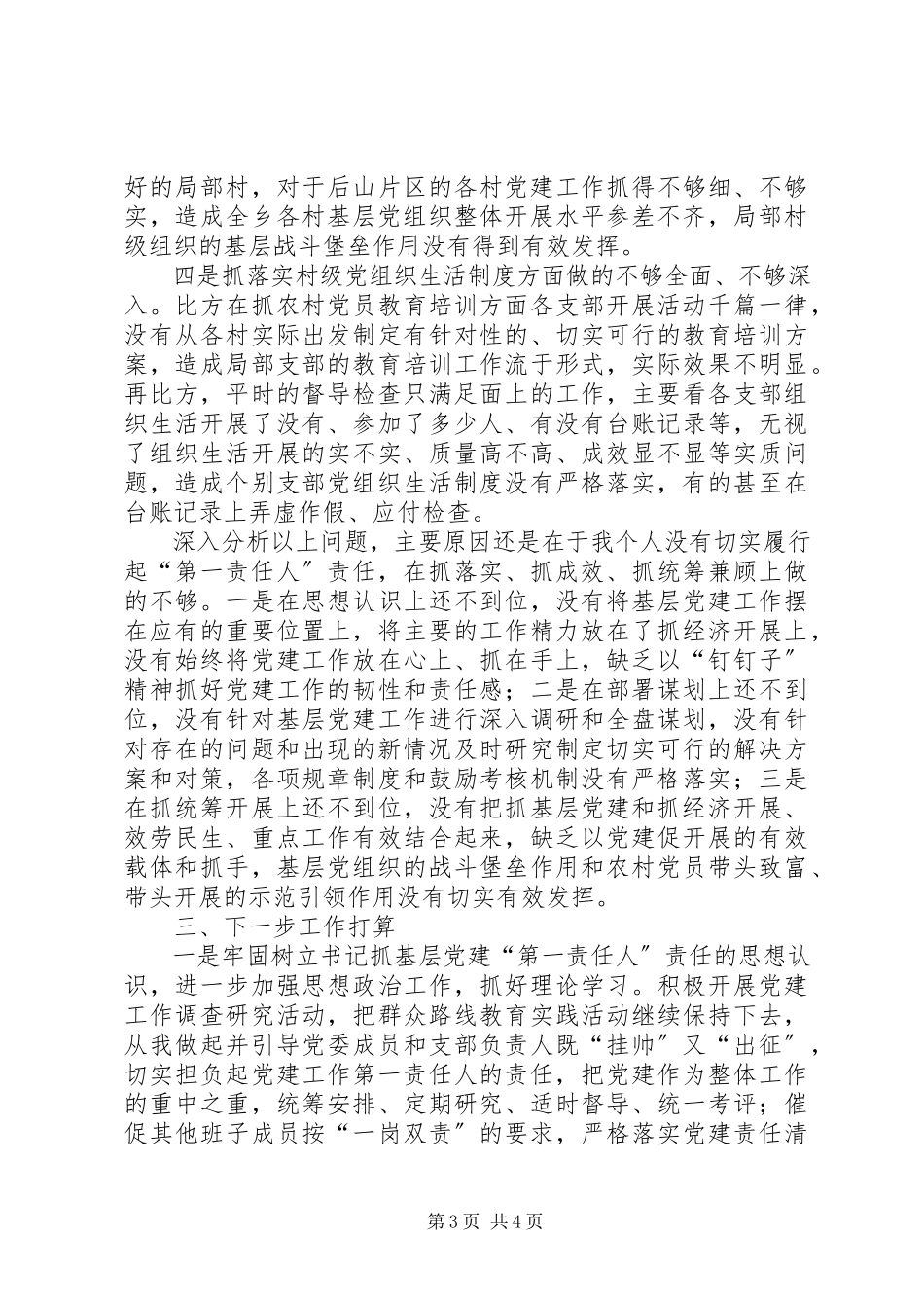 2023年xx乡党委书记抓基层党建工作述职报告.docx_第3页