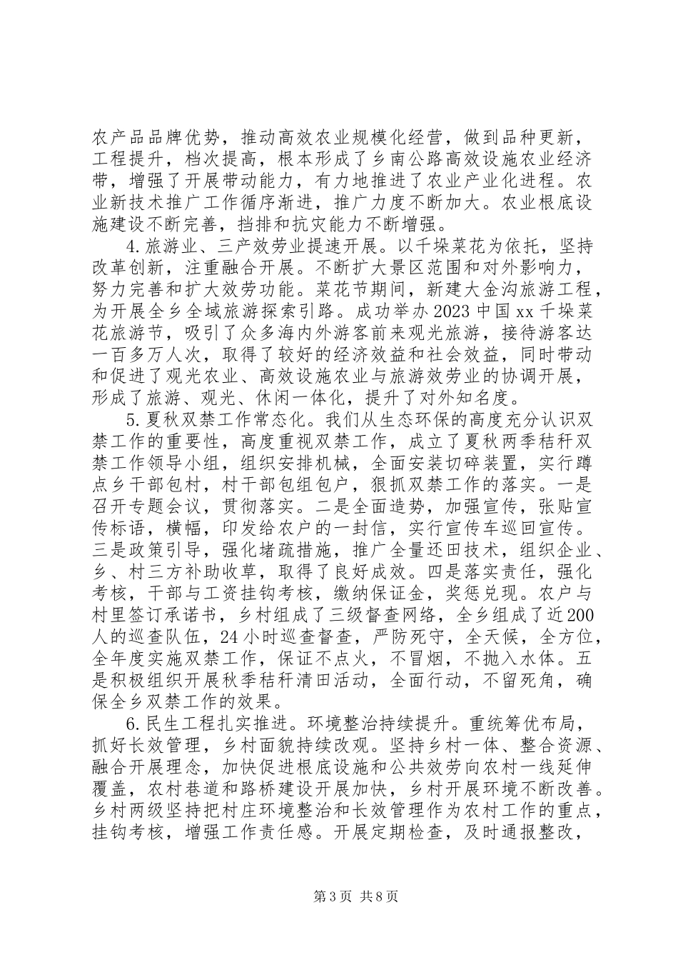 2023年XX乡党委工作述职报告2新编.docx_第3页