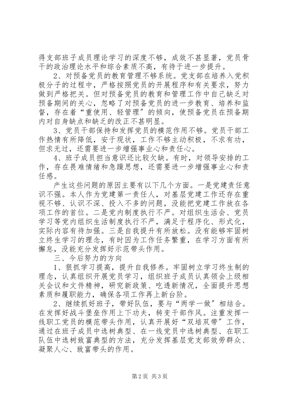 2023年XX党支部书记度党建工作述职报告.docx_第2页