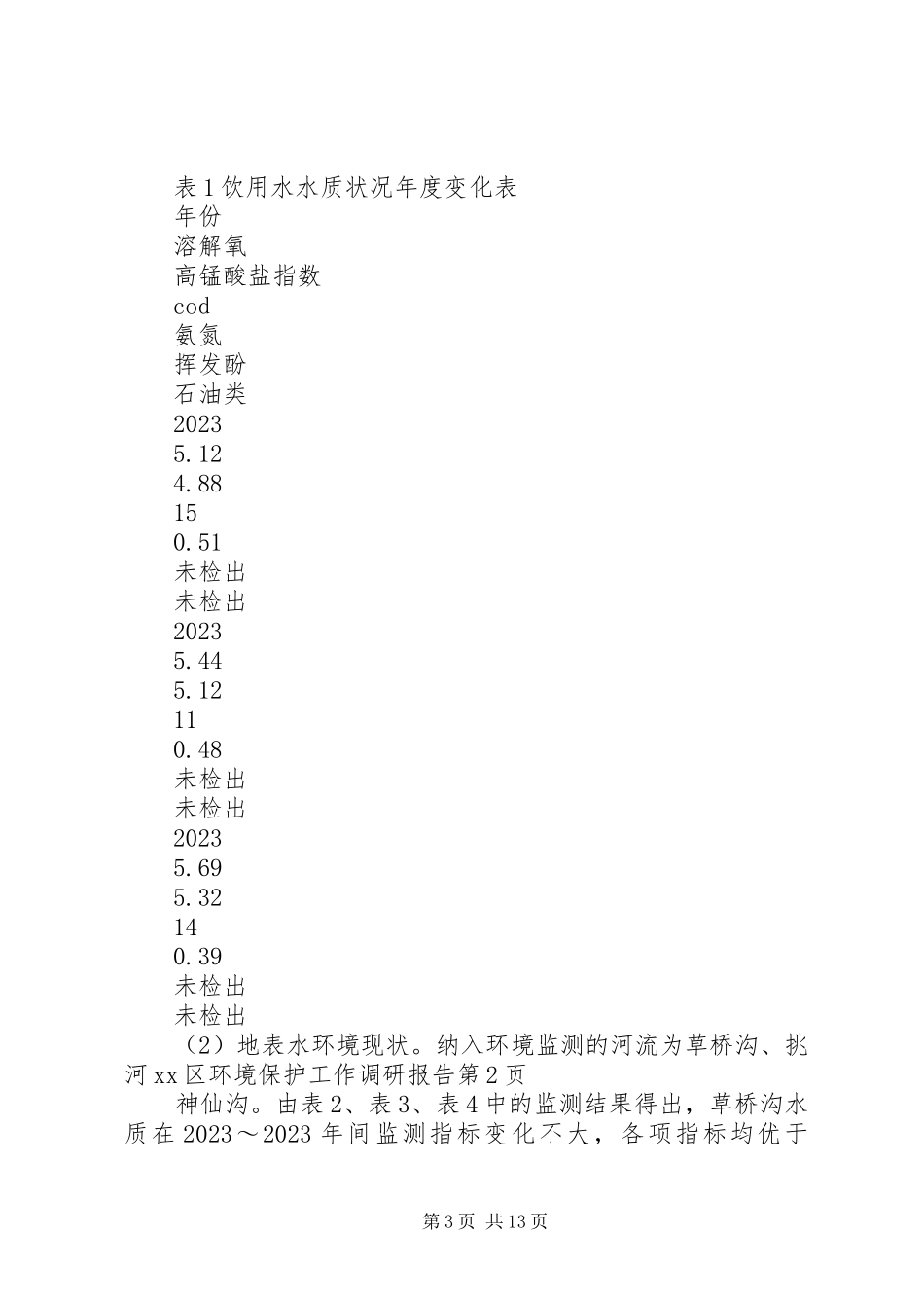 2023年XX区环境保护工作调研报告新编.docx_第3页