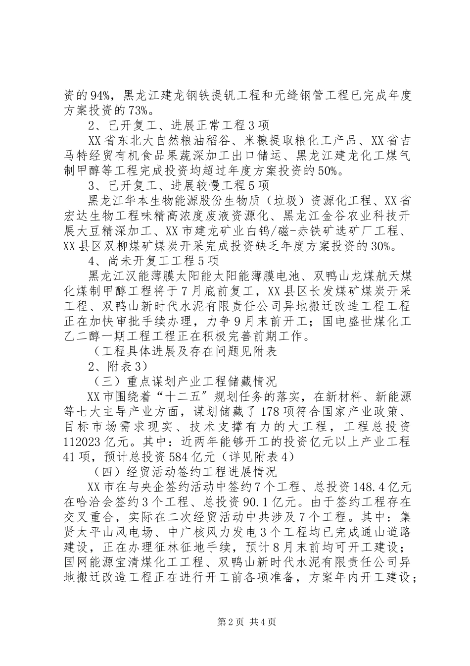 2023年XX市重点产业项目建设督导报告新编.docx_第2页