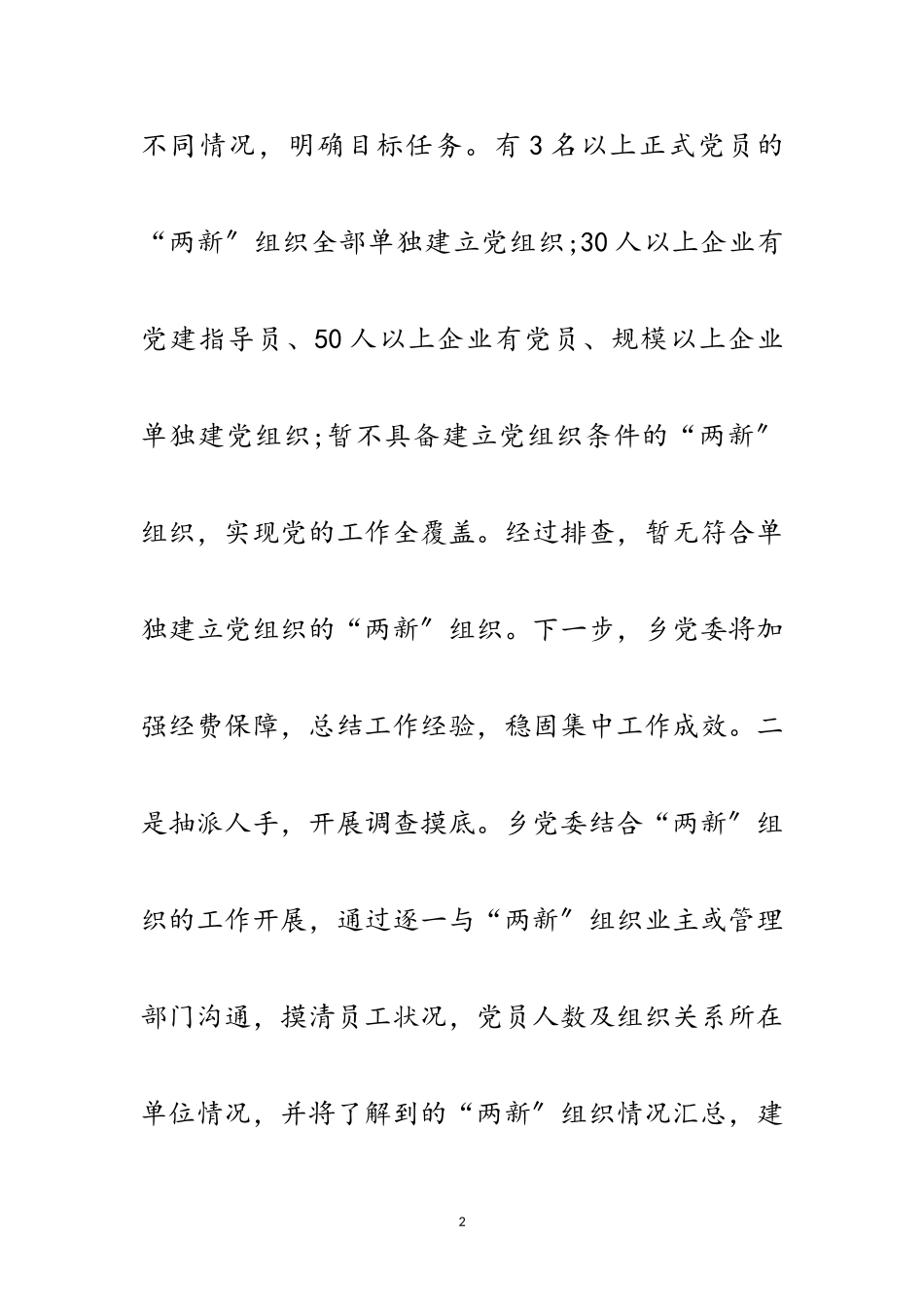 2023年“两新”党建工作自查报告范文.doc_第2页