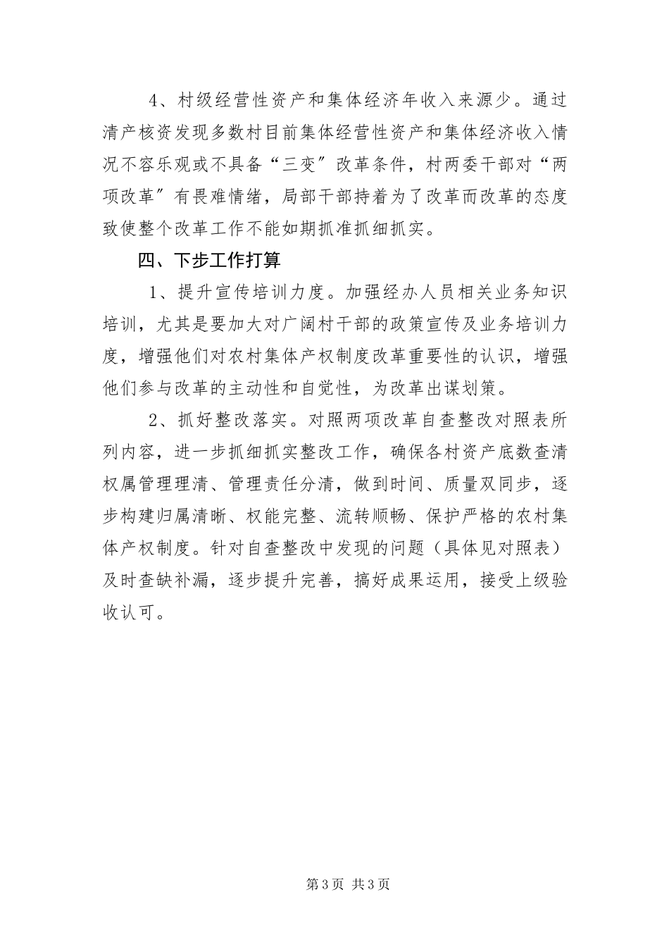 2023年“两项改革”自查整改情况报告新编.docx_第3页