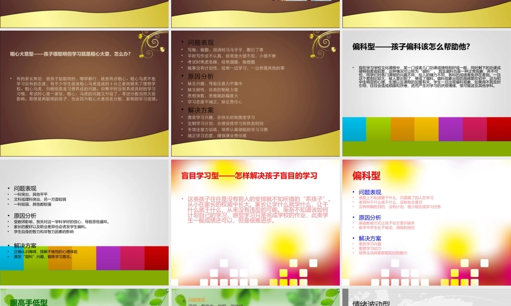 2020班会课件 学生类型分析(共29张PPT).ppt