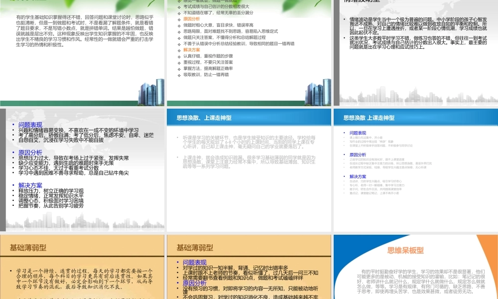 2020班会课件 学生类型分析(共29张PPT).ppt