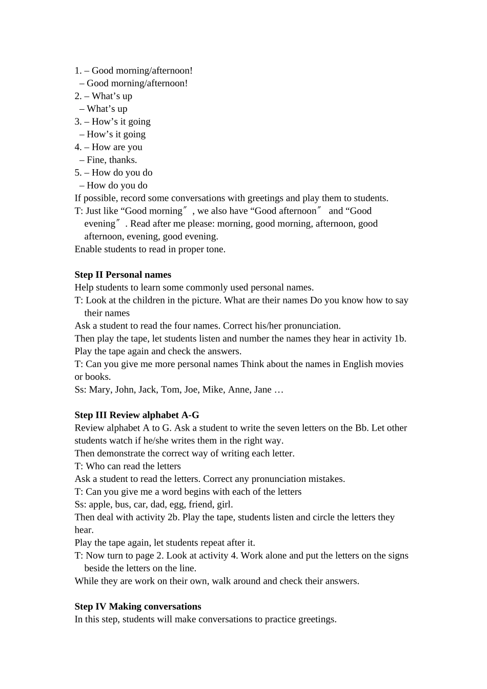 2023年unit1《gettingtoknowyou》单元教案1仁爱湘教版七年级上doc初中英语.docx_第3页