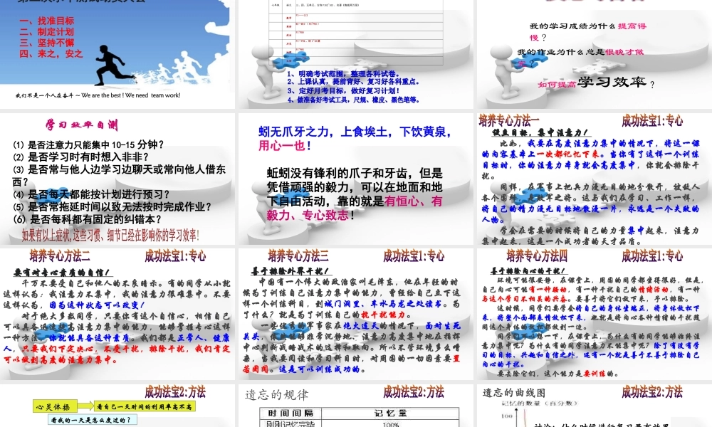 广东省佛山市顺德区勒流江义初级中学七年级94班第11周主题班会课件：你的态度决定你的高度(共20张PPT).ppt