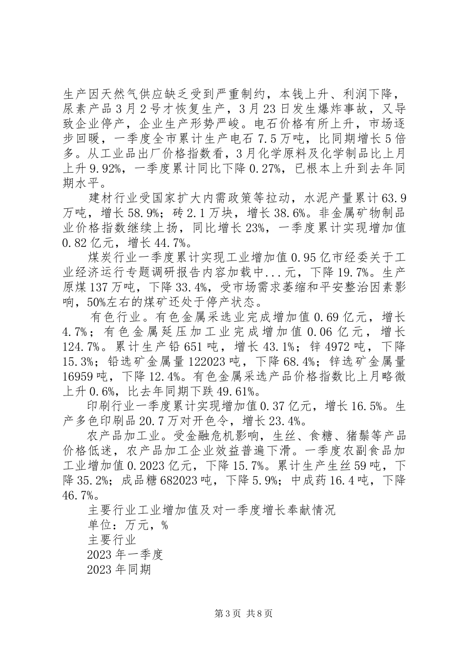 2023年市经委关于工业经济运行专题调研报告.docx_第3页