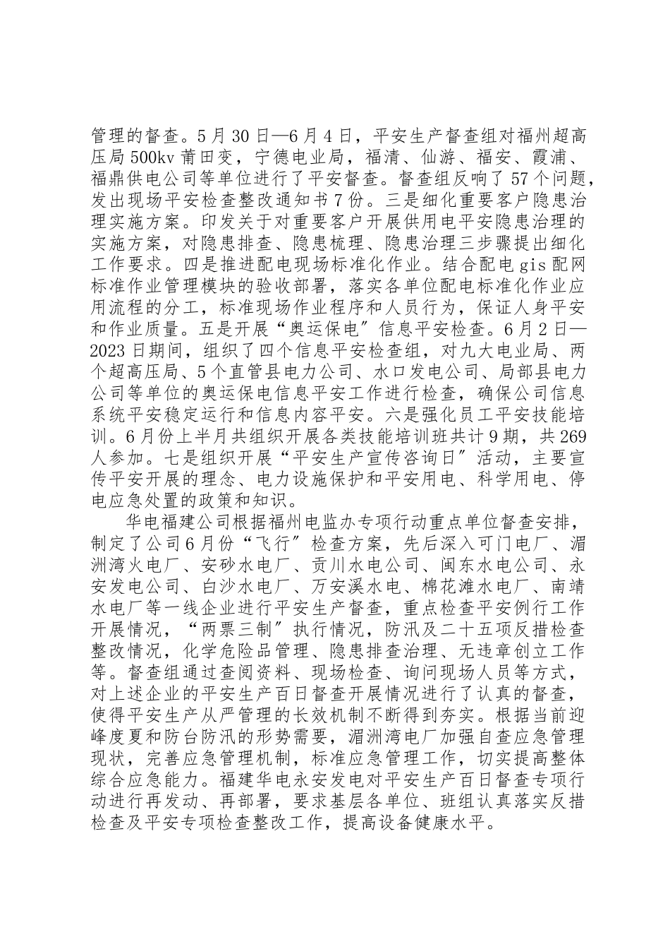 2023年电力行业安全生产百日督查专项行动简报2新编.docx_第2页