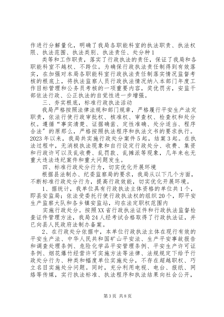 2023年行政执法自查自纠报告.docx_第3页