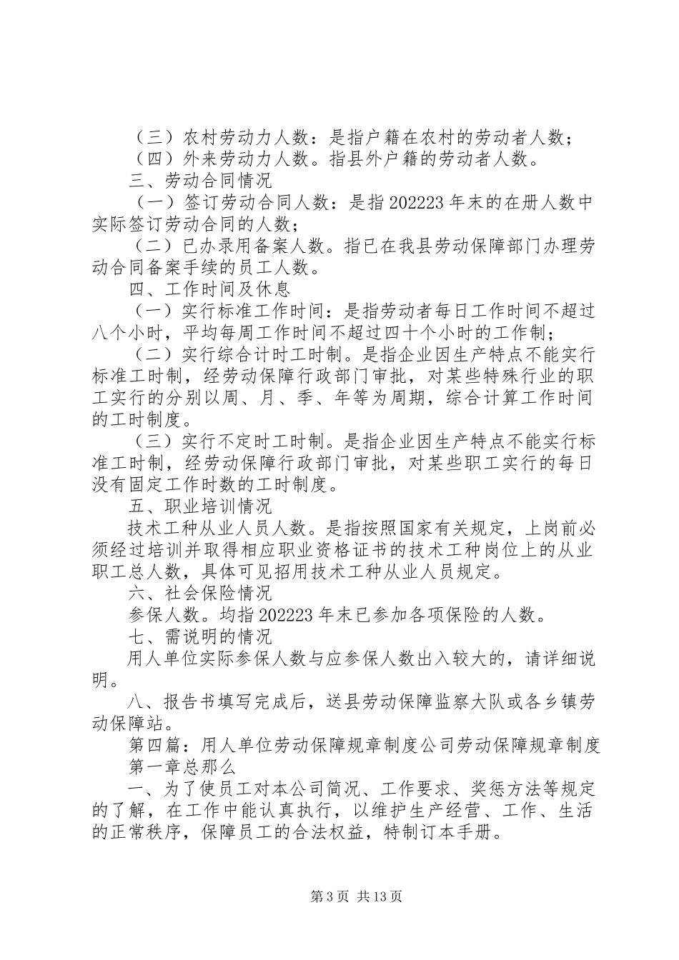 2023年用人单位劳动保障年度工作情况报告书.docx_第3页