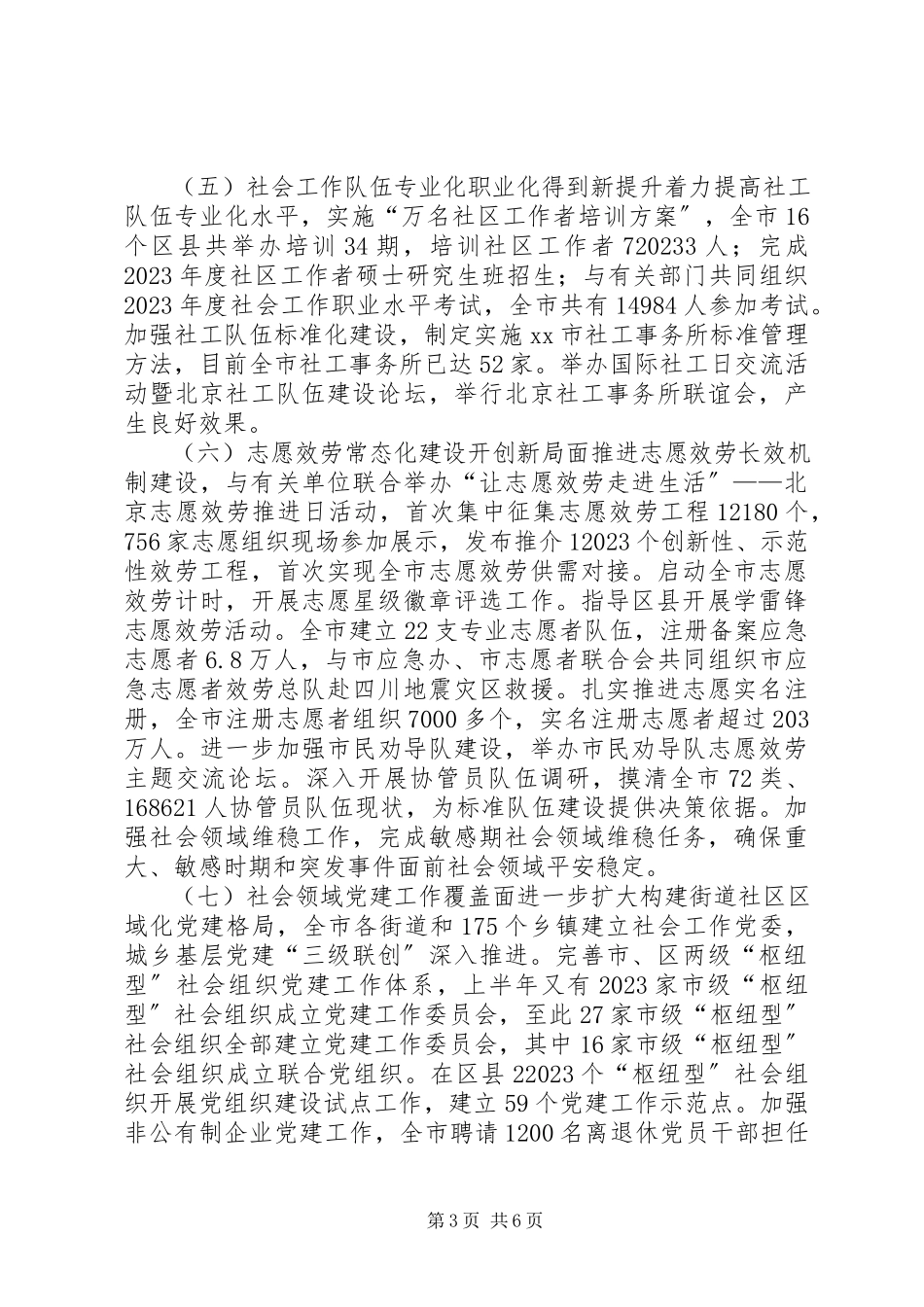 2023年市社会建设办公室上半年工作总结报告.docx_第3页