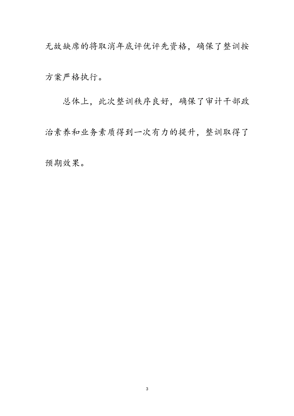 2023年审计机关集中整训情况报告范文.doc_第3页