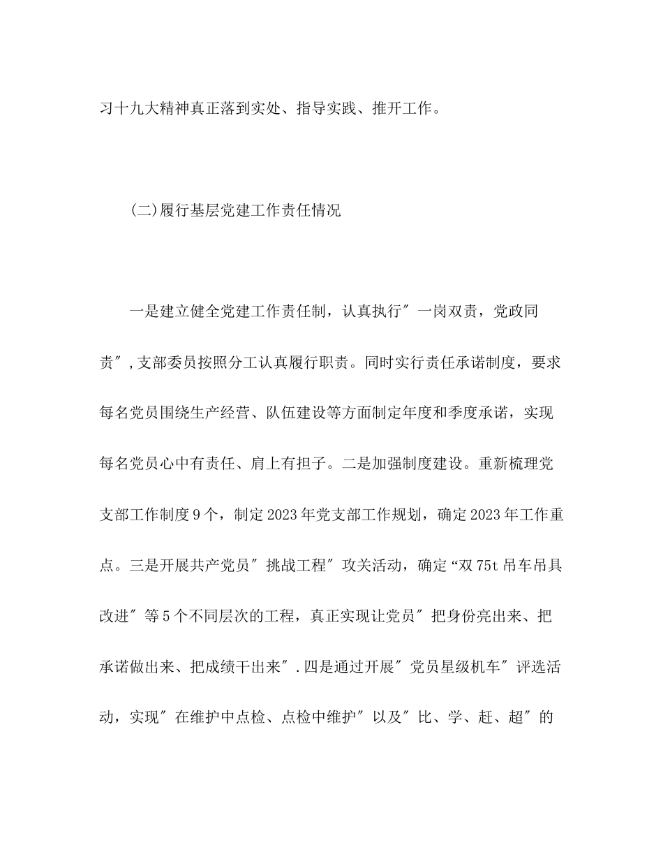 2023年吊运党支部书记抓基层党建工作情况述职报告.docx_第2页