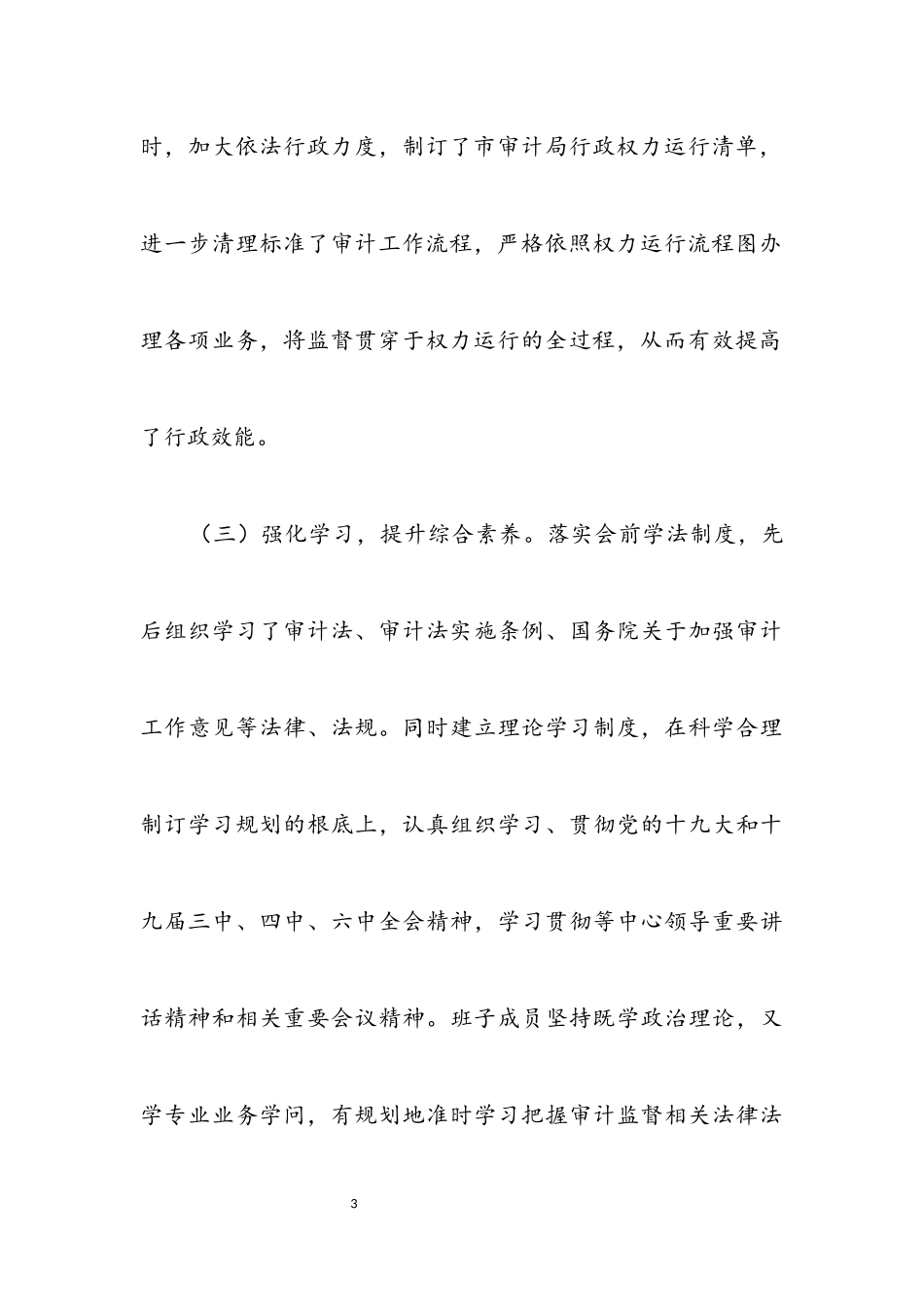 2023年审计局领导班子综合述职报告.docx_第3页