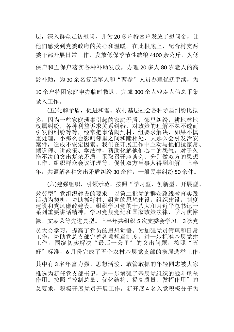 2023年驻村工作组半年述职报告.doc_第3页